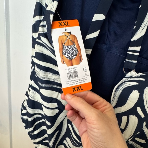 NWT Hurley UPF50+ Geometric Full-piece  Swimsuit Women’s XXL - Picture 9 of 11